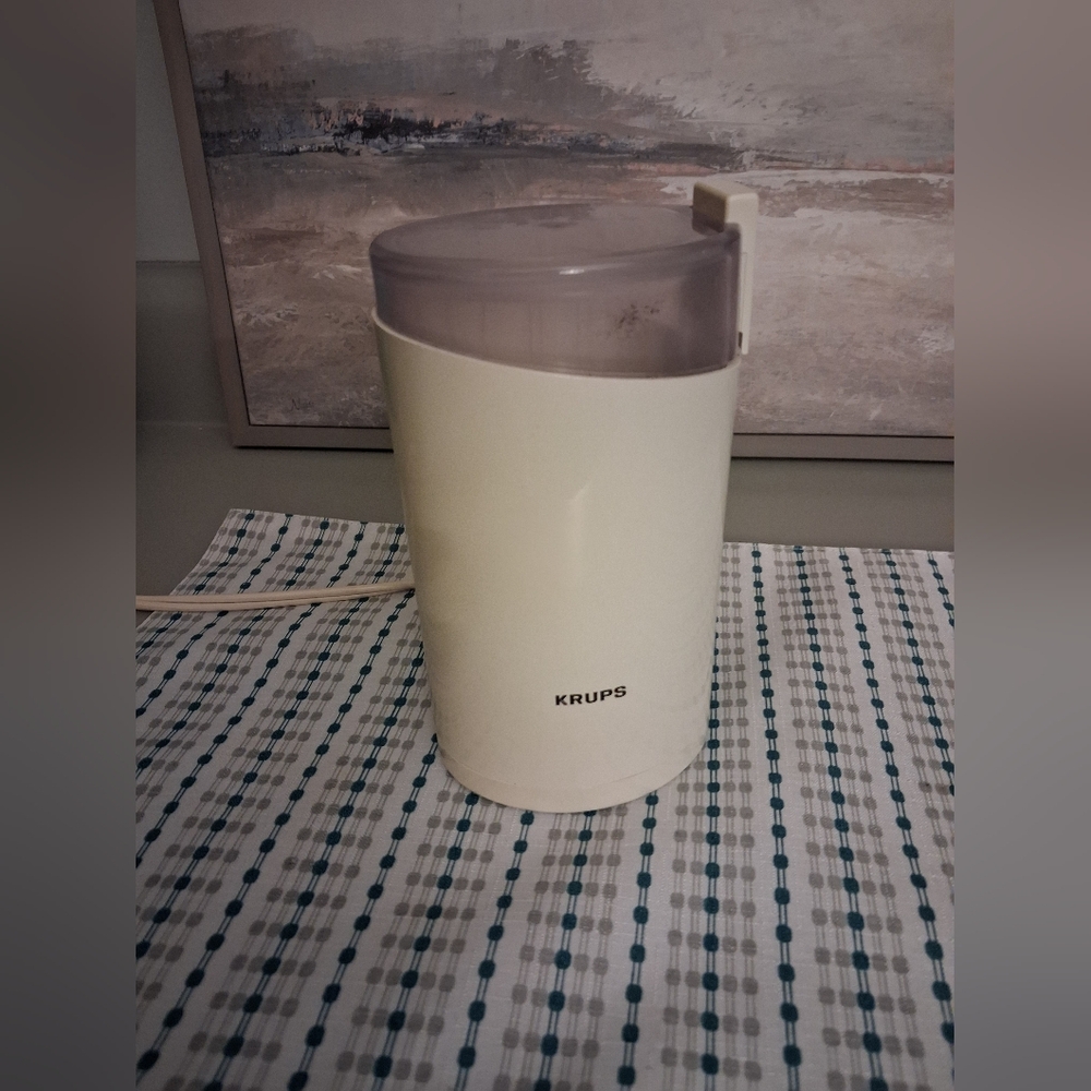 Krups White Coffee Spice Mill Grinder